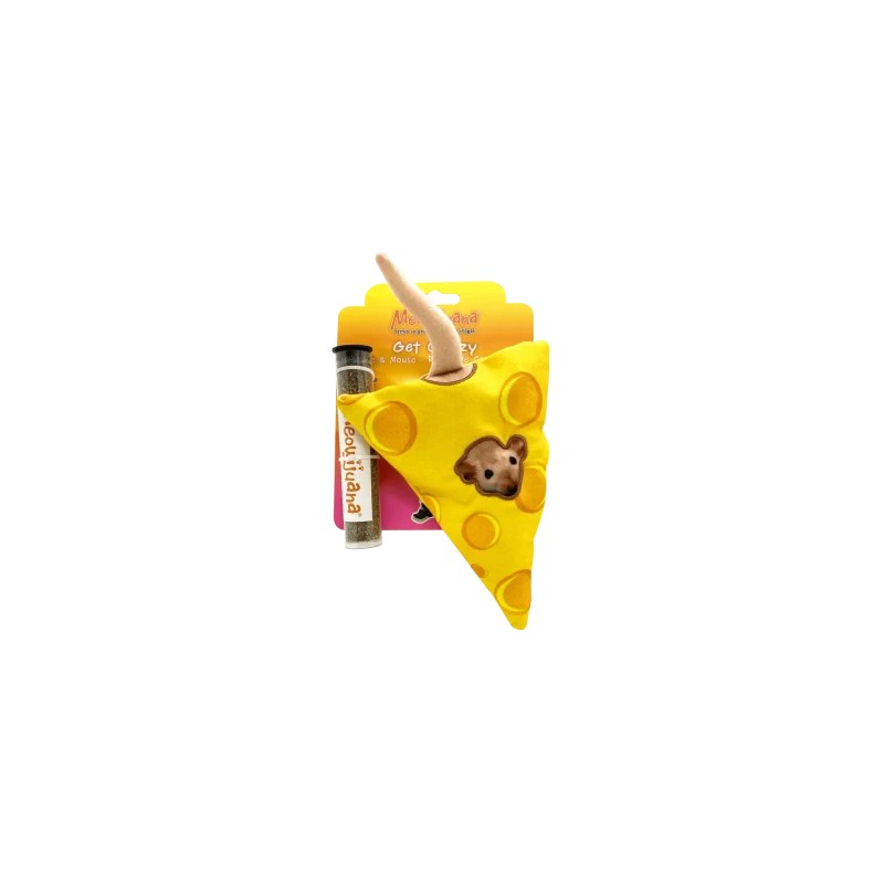 Get Cheezy – Queso y ratón rellenable con catnip