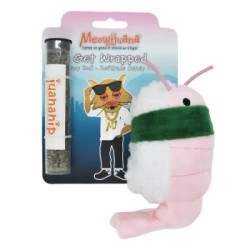 Get wrapped -Rollo sushi de camarón rellenable con catnip