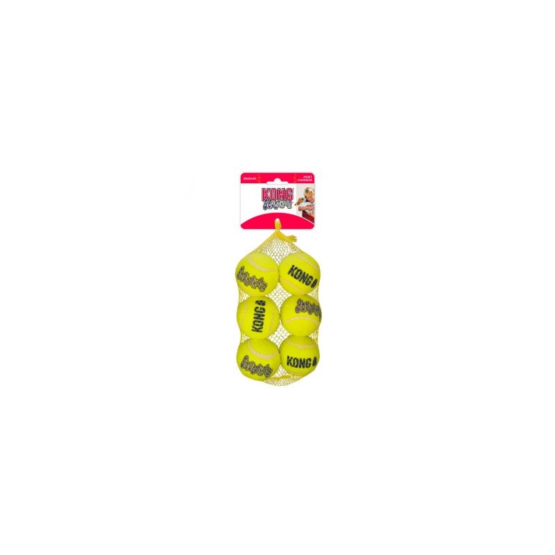 KONG SQUEAKAIR BALL MEDIANA 6PZAS