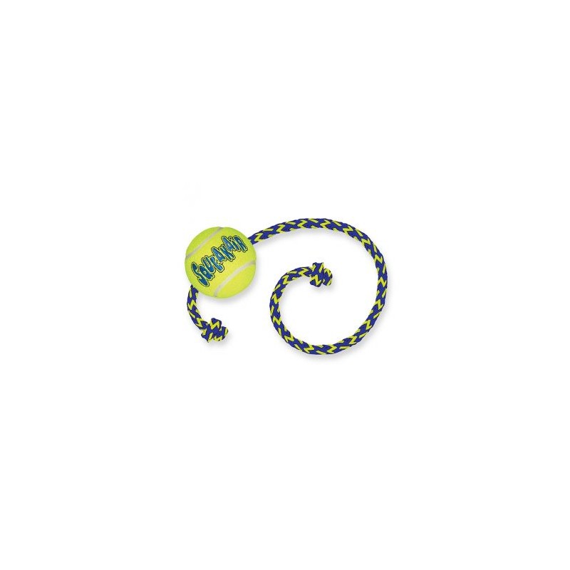 KONG SQUEAKAIR BALL WITH ROPE MEDIANO