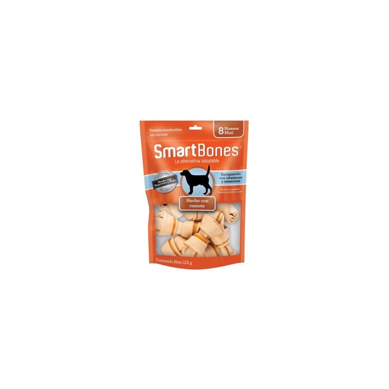 SMART BONES HUESOS CAMOTE MINI (8 PIEZAS)