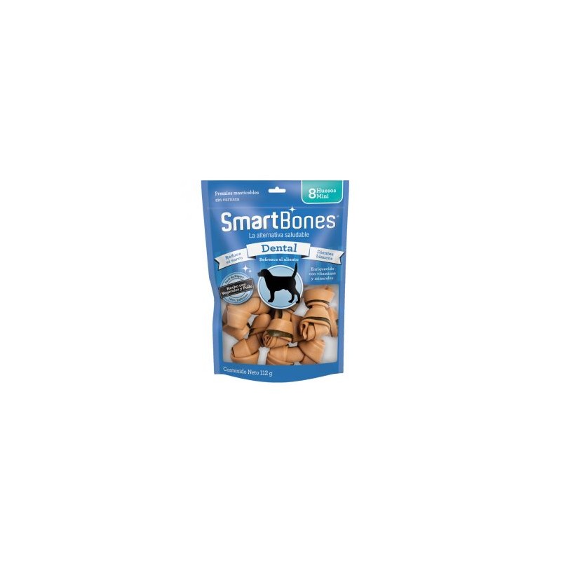SMART BONES HUESOS DENTALES MINI (8 PIEZAS)